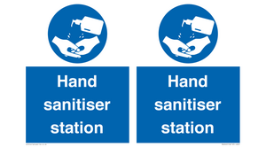 Hand sanitiser station